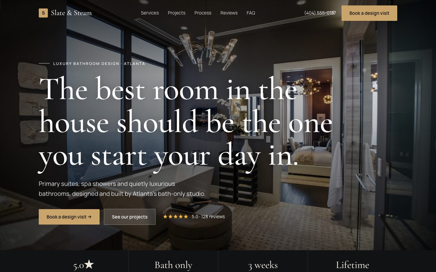 Slate & Steam website